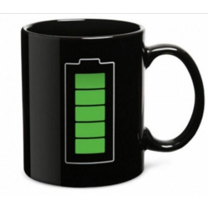 Κούπα που Αλλάζει Χρώμα με τη Θερμοκρασία Μπαταρία